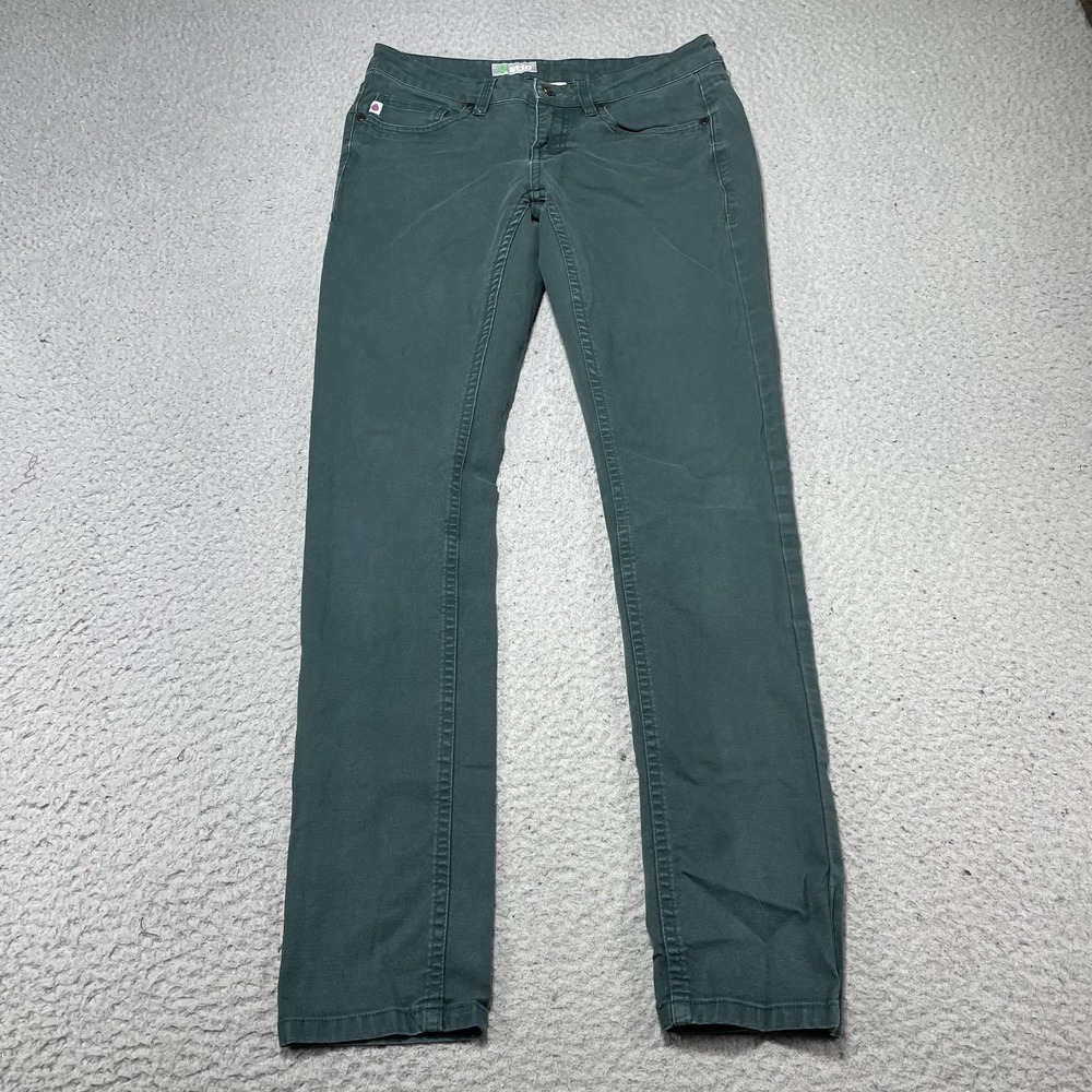 Stio‎ Pants Womens 4R Green Twill Slim Straight Chino Stretch Outdoor Hiking